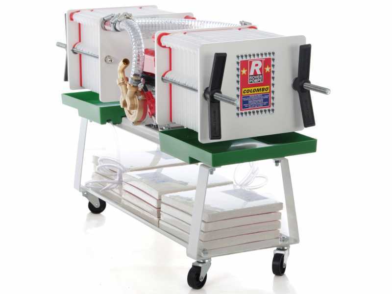 Rover Colombo 36 - Cartridge filter for wine on wheels - Bronze pump