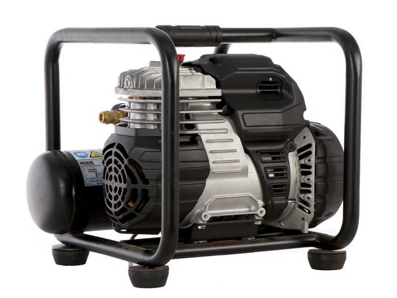 Nuair SIL 244/6 - Portable Electric Air Compressor - 1.5 Hp Motor - 6L Oilless