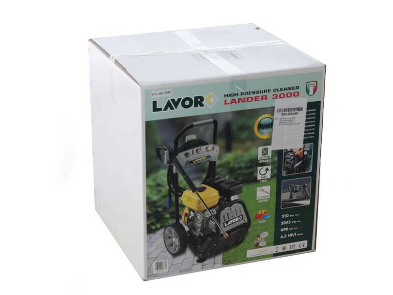 Lavor Lander 3000 Petrol Pressure Washer with 196 cc Petrol Engine - 210 bar