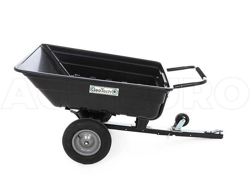 GeoTech TC3080PL lawn tractor trailer - trailer with plastic tub - 121x93(h 29 cm)