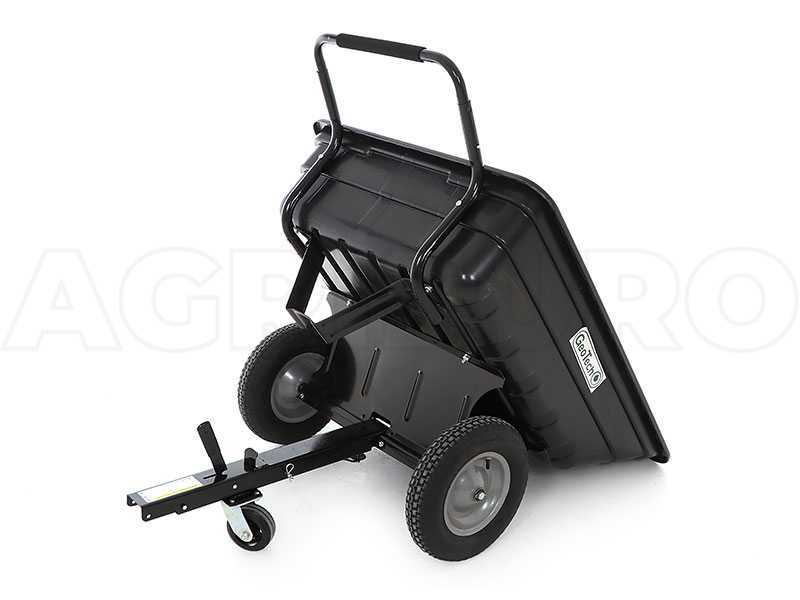 Lawn mower dump best sale cart