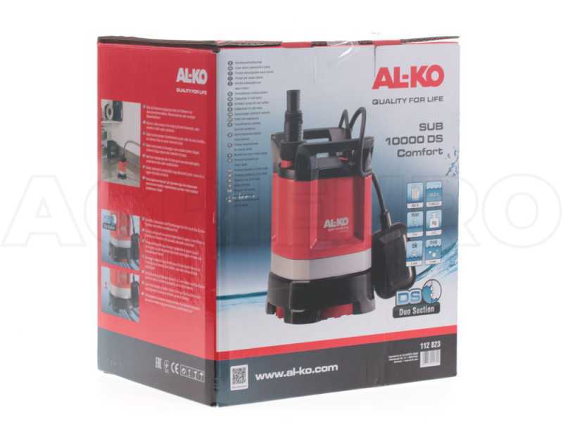 AL-KO SUB 10000 DS Comfort Electric Submersible Pump for Clean Water - 38 and 25 hose fitting