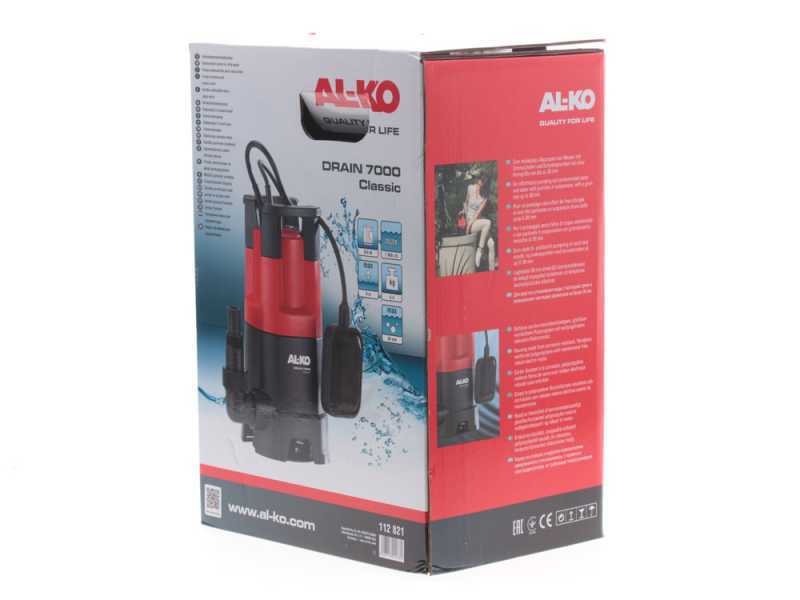 AL-KO DRAIN 7000 Classic 350W Electric Submersible Pump for dirty water - 38-25 joint