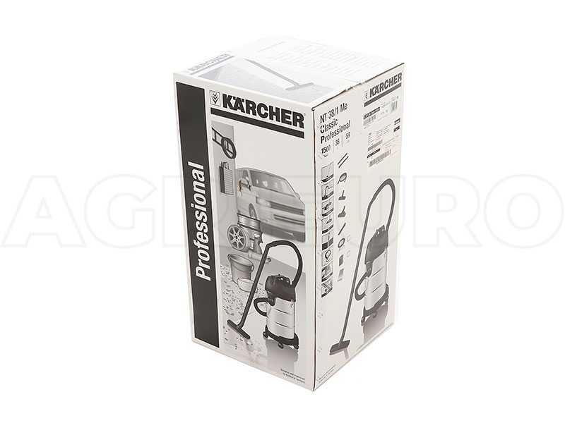 Karcher Pro NT 38/1 Me Classic - Wet and Dry Vacuum Cleaner - 38 L Drum, 1500 W