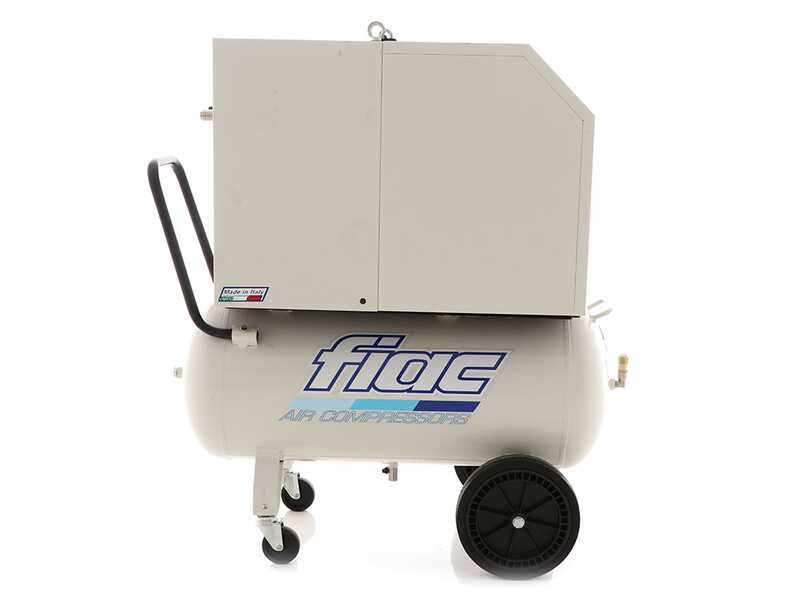 FIAC Silent AB90/360M - Single-phase electric belt-driven air compressor - 3 HP motor - 90 lt.
