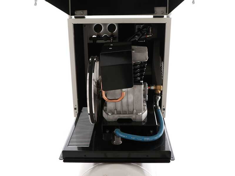 FIAC Silent AB90/360M - Single-phase electric belt-driven air compressor - 3 HP motor - 90 lt.