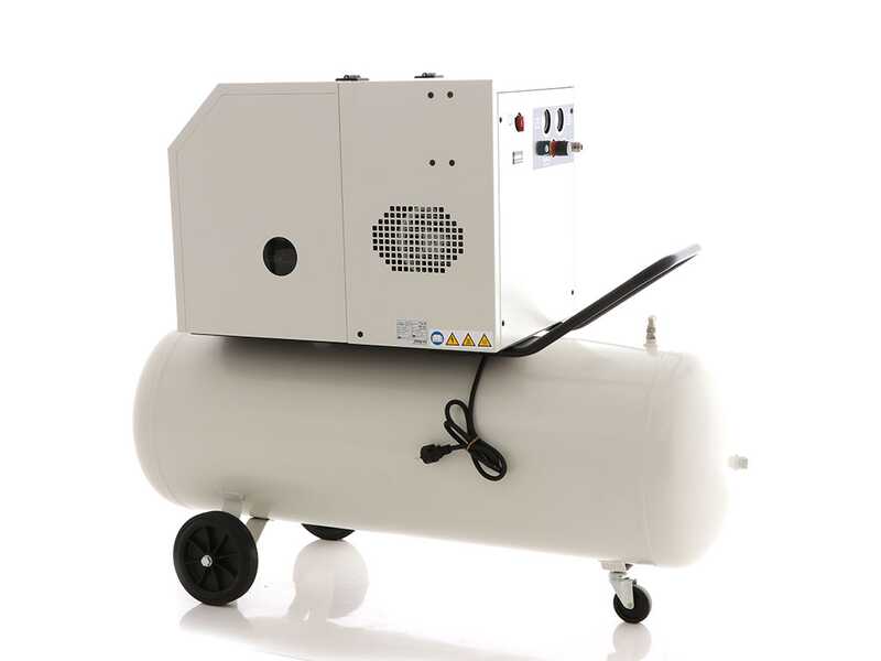 Fiac Silent AB200/360M - Wheeled Electric Air Compressor - Single-phase - Belt-driven - 3 Hp
