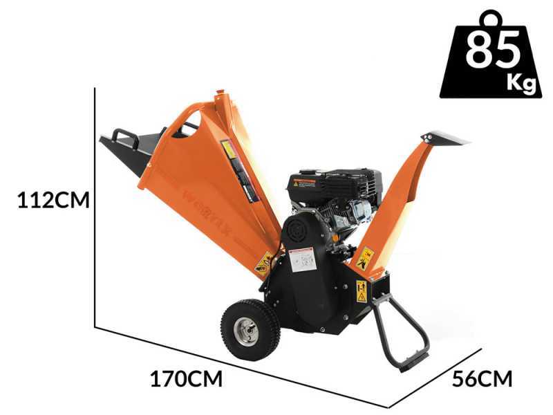 Wortex D200/80L - Petrol garden shredder - Loncin 196 cc gasoline engine