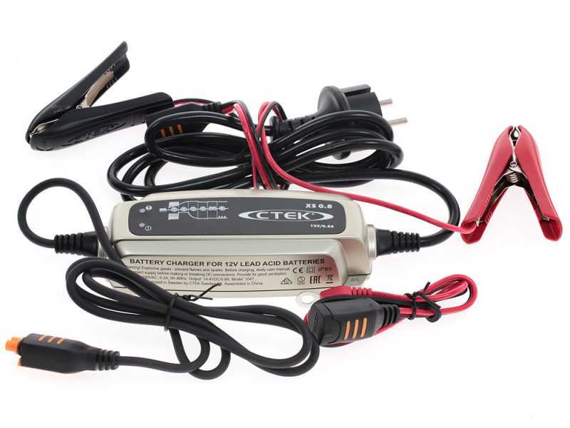 CTEK XS 0.8 Automatic Battery Charger and Maintainer - 12 V Batteries - 6 phases