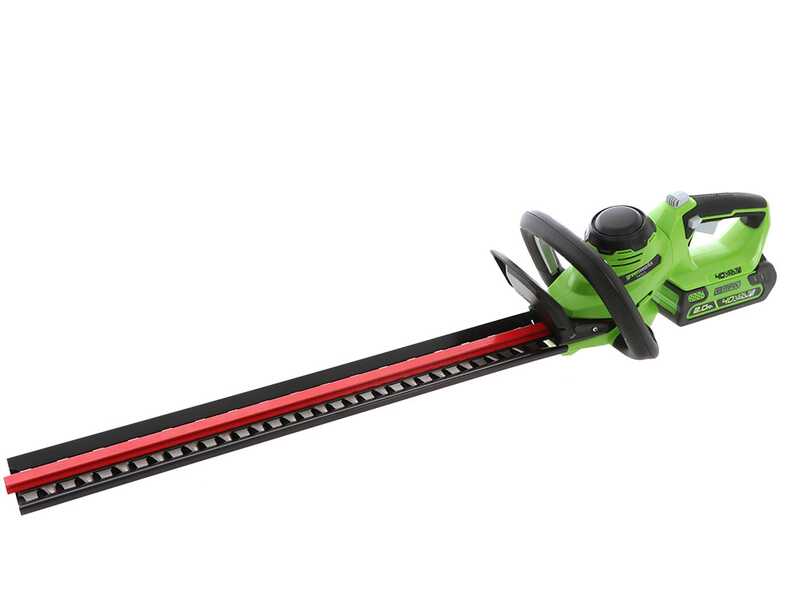 Greenworks G40HT Battery powered Electric Hedge Trimmer 40V 61 cm Blade 2A 40V Battery