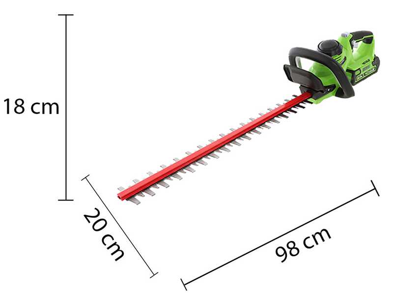Greenworks G40HT Battery powered Hedge Trimmer best deal on AgriEuro