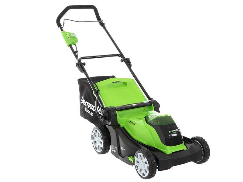 Greenworks cordless shop lawn mower battery
