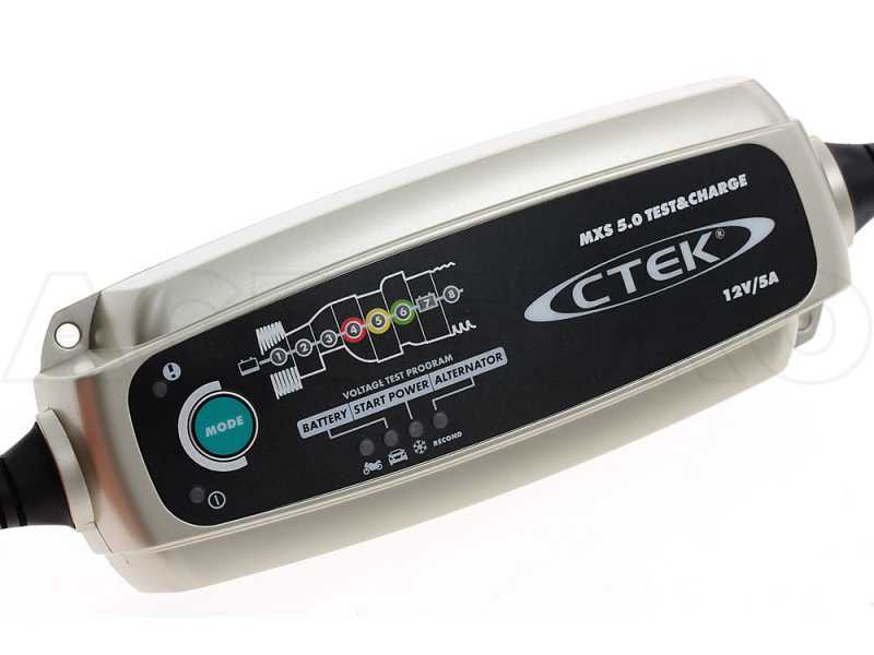 CTEK MXS 5.0 TEST &amp; CHARGE - Automatic Battery Charger Maintainer - 8 phases - Battery Test
