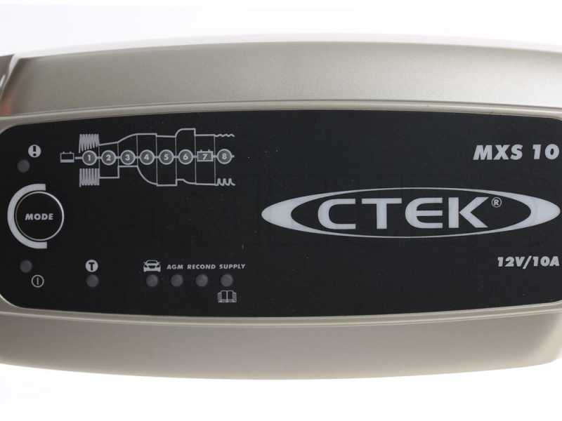 CTEK MXS 10 - 12 V Battery Charger- 8 automatic phases  - workshops, caravans, boats, cars