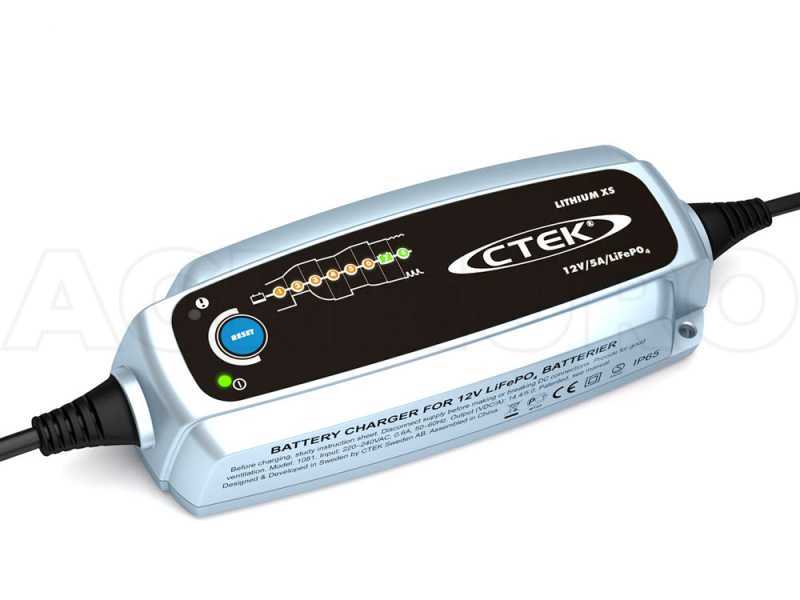 CTEK LITHIUM XS - Battery Charger Maintainer - 8 phases - 12 V Lithium-Iron-Phosphate Battery