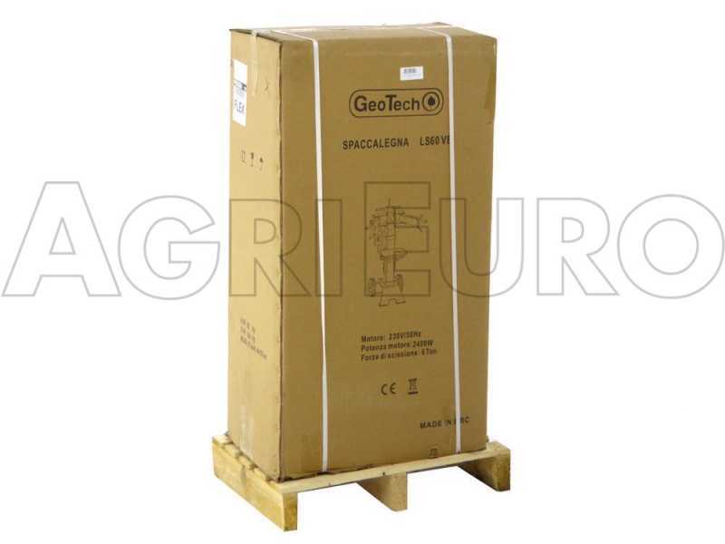 GeoTech SPVE 8-55 Vertical Log Splitter with Single-Phase Electric Motor - 8 Tons