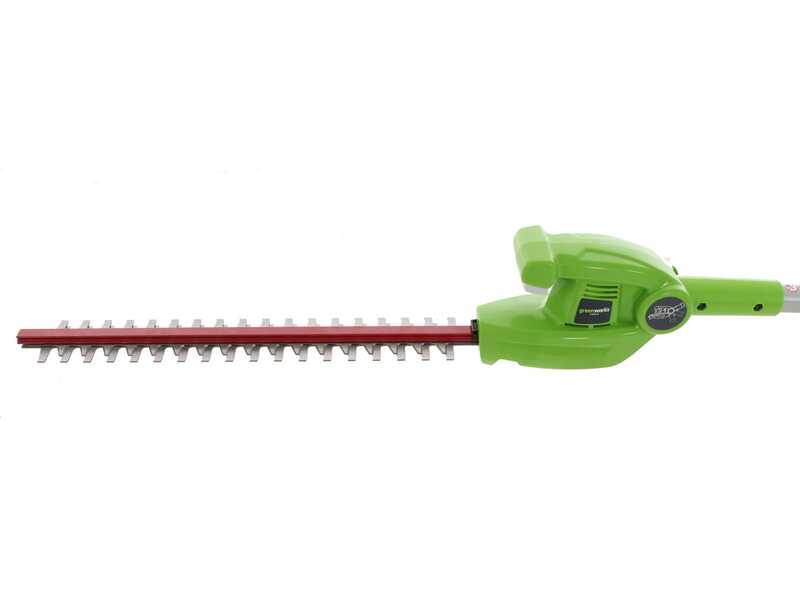 Greenworks telescopic hedge shop trimmer