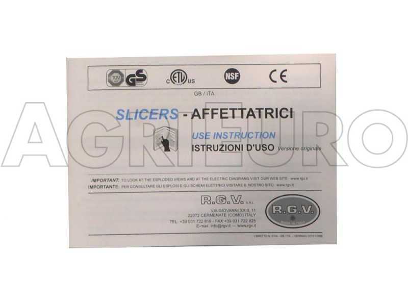 ALA 2000 GP195 SILVER - Meat Slicer with 195 mm blade - 140W