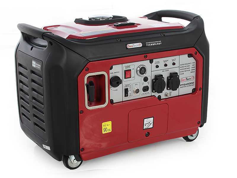 GeoTech-Pro PTGA 5000i - 4 kW Silenced Inverter Power Generator - DC 3.5 kW Single-phase