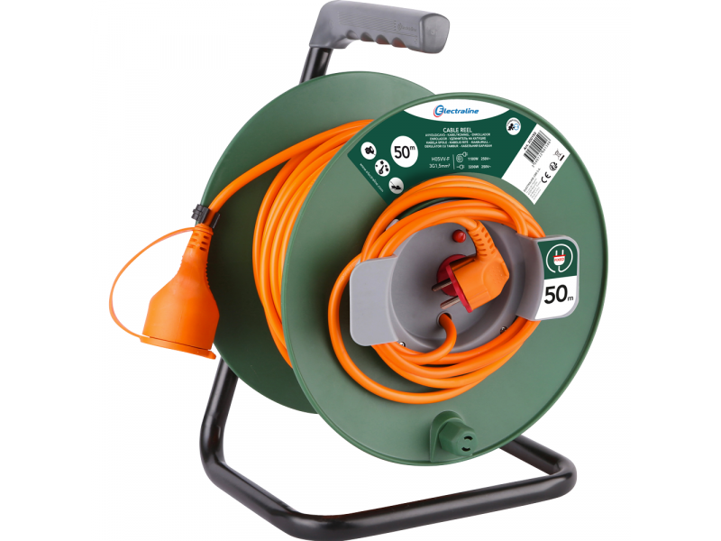 Electraline Cable Reel, 20m, universal socket , best deal on AgriEuro
