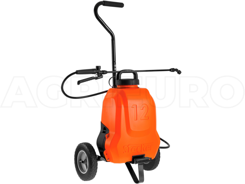 Stocker 1239 - Shoulder Srayer Pump + Trolley - Lithium Battery - 12 L 