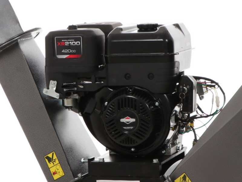BlackStone BC 1500 BSE - Professional petrol garden shredder - 13.5 HP B&amp;S XR2100 engine