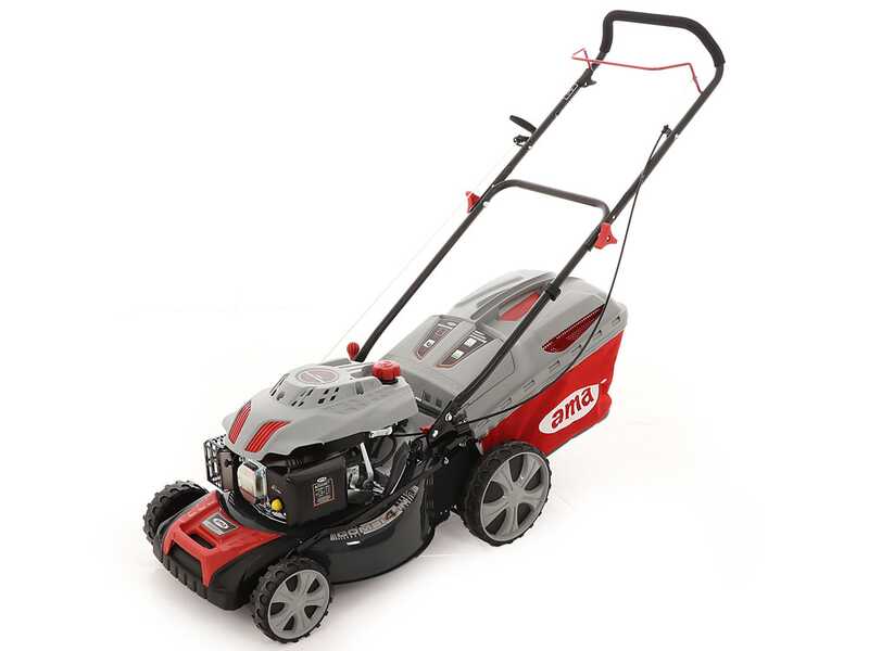 Ama NRS 465T Self-propelled Petrol Lawn Mower - 4 in 1: Grass Collector, Mulching, Side and Rear Discharge