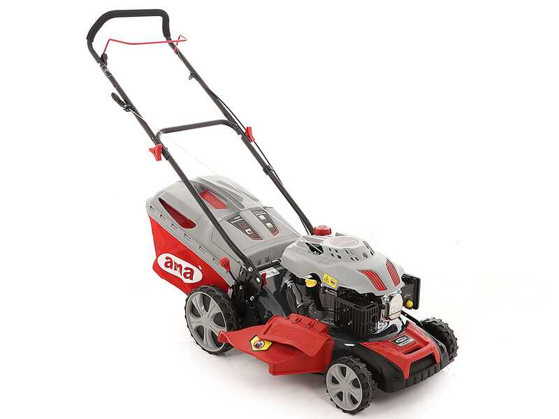 Ama NRS 465T Self-propelled Petrol Lawn Mower - 4 in 1: Grass Collector, Mulching, Side and Rear Discharge