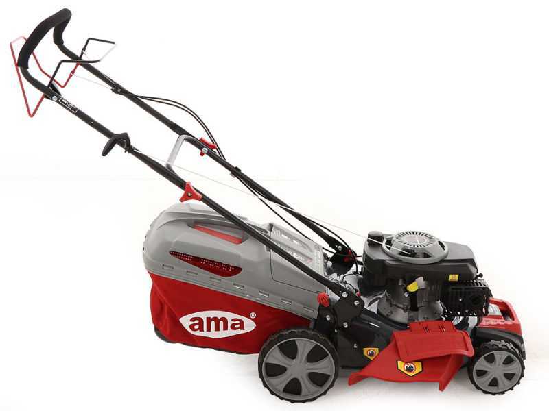 Ama NRT 465 Self-propelled Lawn Mower - 4 in 1: Grass Collector, Mulching, Side and Rear Discharge
