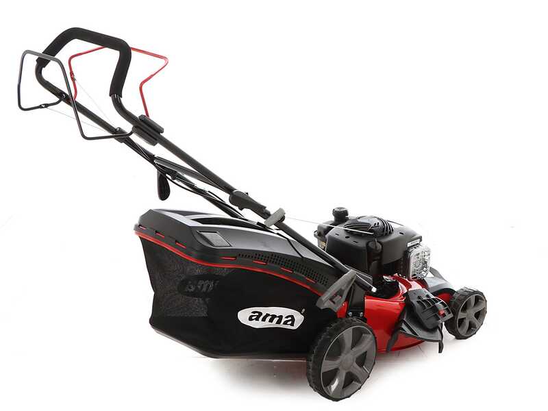 Ama TRX 461B Self-propelled Lawn Mower - B&amp;S Engine - Grass Collector, Mulching, Side and Rear Discharge