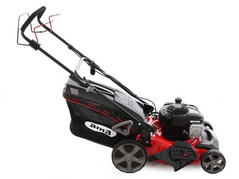 Ama TRX 461B Self propelled Lawn Mower B S Engine Grass Collector Mulching Side and Rear Discharge