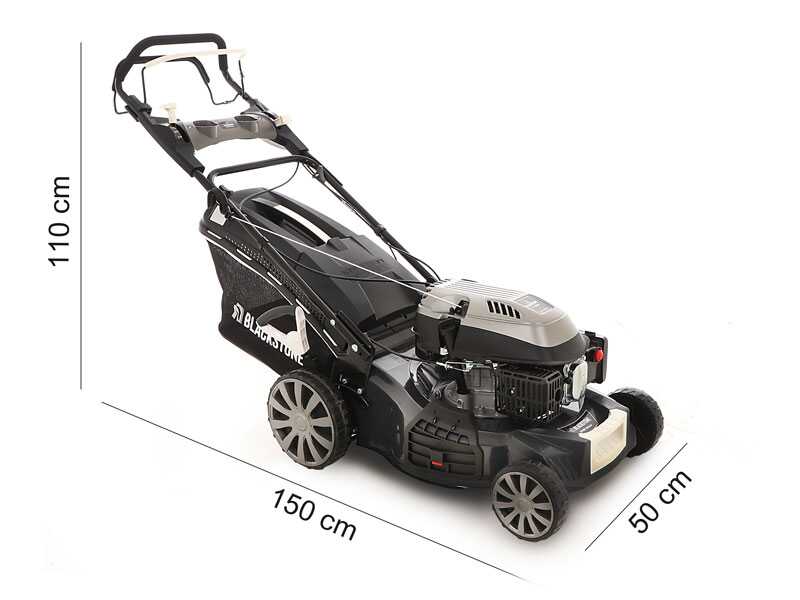 Blackstone SP480 Deluxe self-propelled Petrol Lawn Mower with Blackstone Y196V Engine