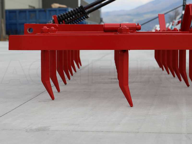 AgriEuro EPM40 medium series fixed tooth harrow -  portable / towed - 40 teeth, foldable - 200 cm