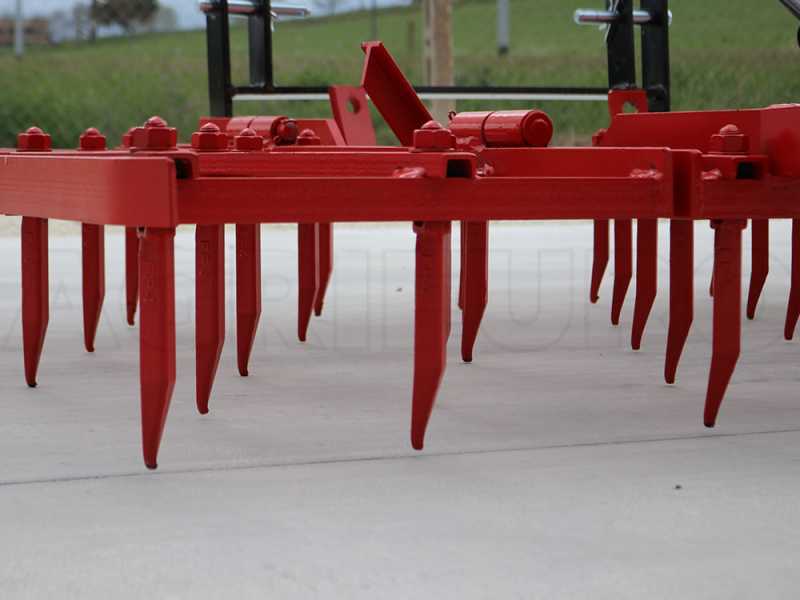 AgriEuro EPM40 medium series fixed tooth harrow -  portable / towed - 40 teeth, foldable - 200 cm