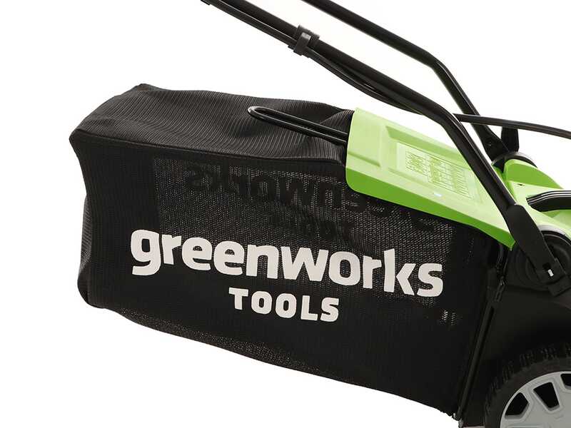 Greenworks G40LM35 40 V Battery-powered Electric Lawn Mower - 35 cm Cutting Width - WITHOUT BATTERY AND BATTERY CHARGER