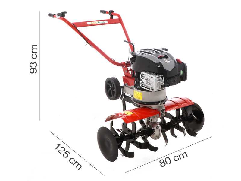Rotalux 52A B55 Garden Tiller with 75 cm Tiller - B&amp;S 163 cc Engine - 1 Forward Gear