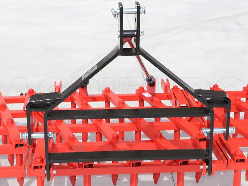 AgriEuro EPPR50 heavy-duty reinforced fixed tooth harrow -  portable / towed - 50 teeth - 250 cm