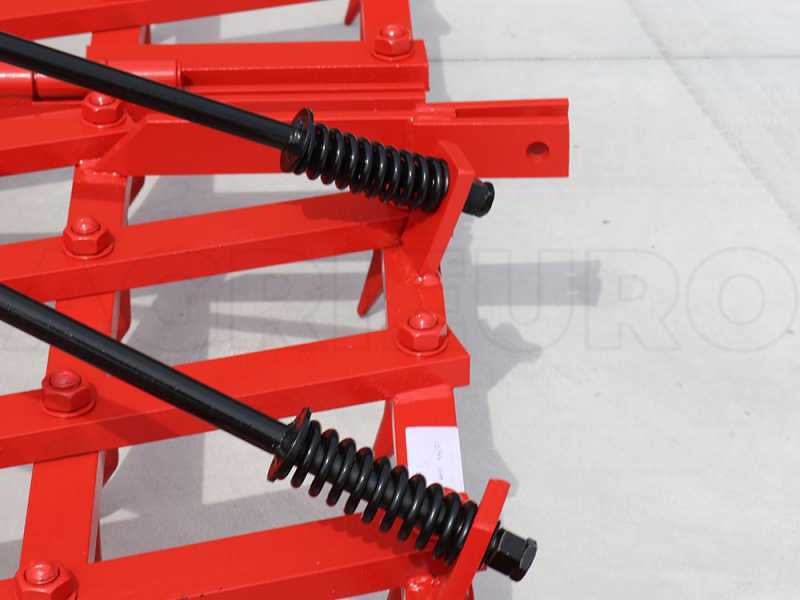 AgriEuro EPPR60 heavy-duty reinforced fixed tooth harrow -  portable / towed - 60 teeth - 300 cm