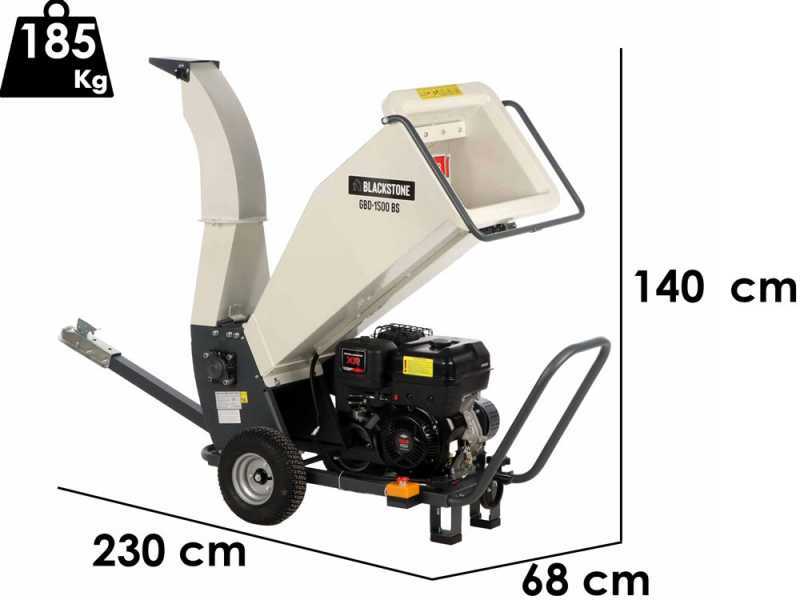 BlackStone GBD-1500 BS - Professional petrol garden shredder - B&amp;S 13.5 engine