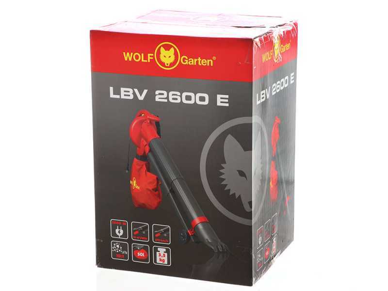 Wolf Garten LBV 2600 E Leaf Blower - Garden Vacuum - Shredder - 2600 W Power