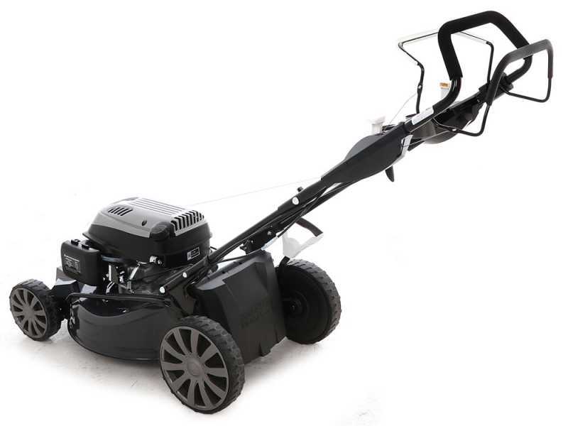 Blackstone SP530 Deluxe Self-propelled Petrol Lawn Mower: Grass Collection, Mulching, Side Discharge and Rear Discharge