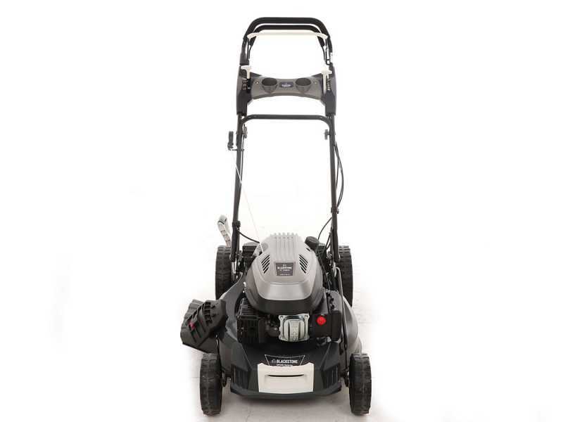 Blackstone SP530 Deluxe Self-propelled Petrol Lawn Mower: Grass Collection, Mulching, Side Discharge and Rear Discharge