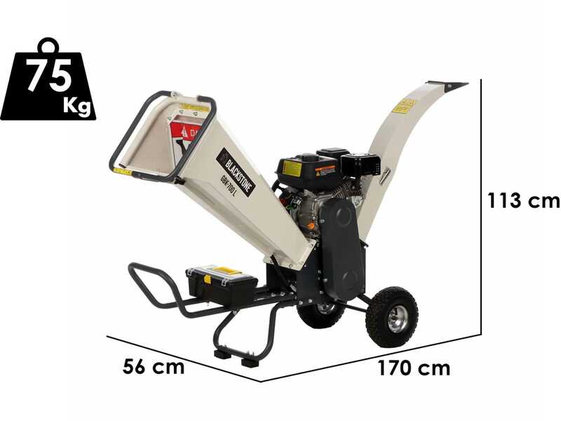 BlackStone GBK-700 L - Professional petrol garden shredder - 7.0 HP Loncin engine