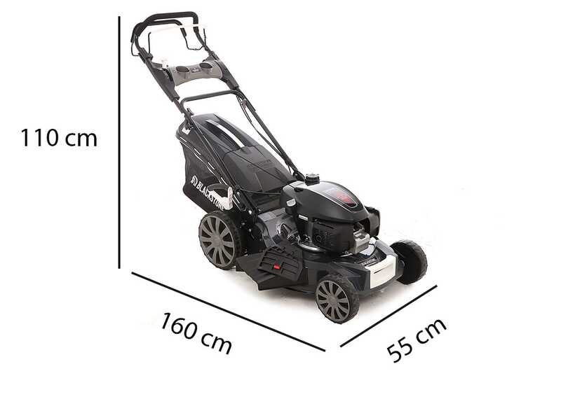 Blackstone SP530 H Deluxe Self propelled Petrol Lawn Mower 4 in 1 Honda GCVX200 Engine