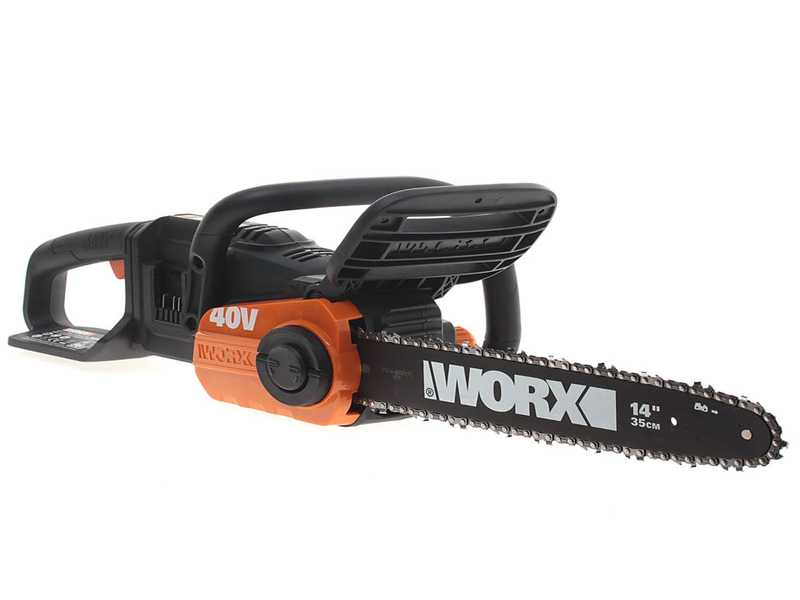 WORX WG384E.9 Battery powered Electric Chainsaw 35 cm Blade 2 2x20V BATTERIES REQUIRED BATTERY AND BATTERY CHARGER NOT INCLUDED
