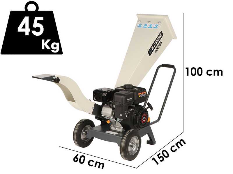 BlackStone GBK 600 - Petrol garden shredder - 7 HP gasoline engine