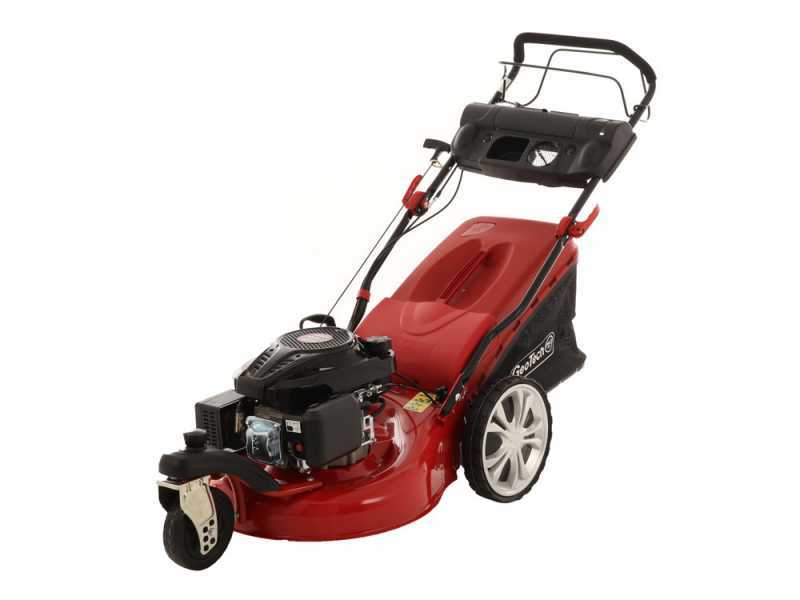 GeoTech Pro S53-3 BMSWG L200 Self-propelled Petrol Lawn Mower with Single Front Pivoting Wheel