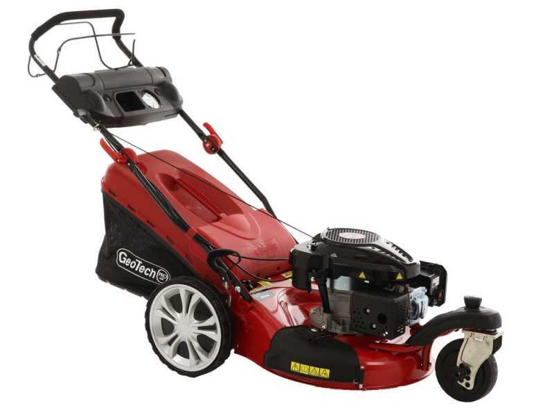 GeoTech Pro S53-3 BMSWG L200 Self-propelled Petrol Lawn Mower with Single Front Pivoting Wheel