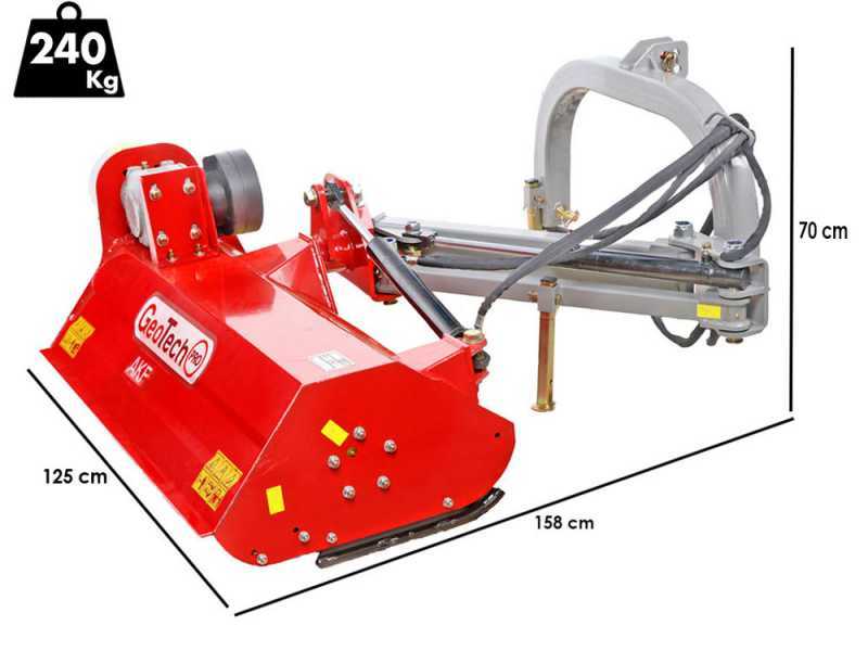 GeoTech Pro AKF110 - Side mulcher for tractor - Lightweight series