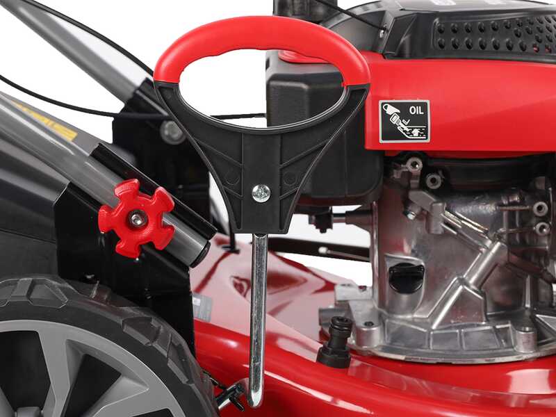 GeoTech Pro S46-140BG Petrol Lawn Mower - Self-propelled 2 in 1: Grass Collection + Rear Discharge